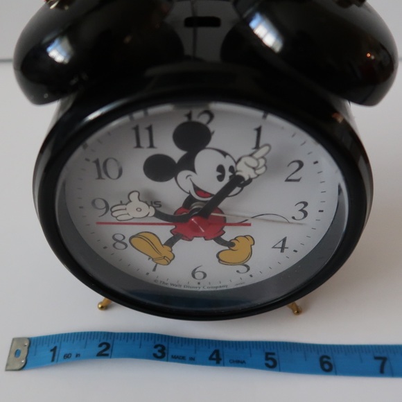 Vintage Mickey Mouse Disney Alarm Clock Lorus Quartz 1980s Tested & Working! - Picture 7 of 9